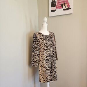 J. Crew Dress - Tan with black spots #pockets (2303133)